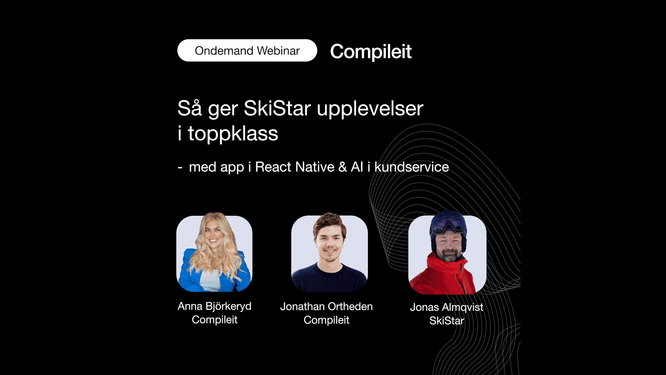SkiStar-webinar – app i React Native och AI i kundservice